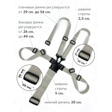 Ремень безопасности Black / Grey